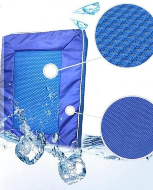 Cool-touch mesh and Oxford fabric