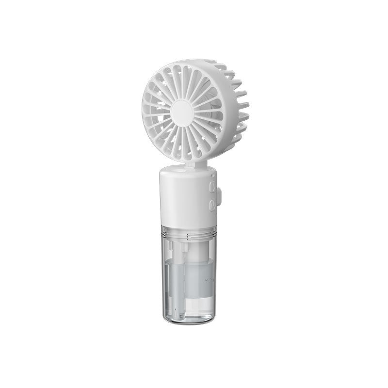 Handheld mist fan in white
