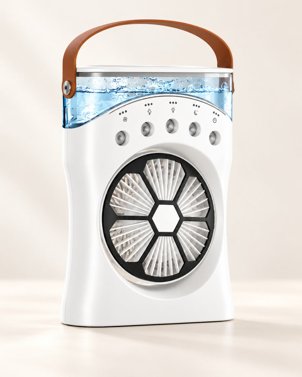 IcyMate portable mist fan with carry handle